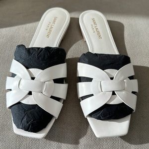 Saint Laurent Tribute Leather Sandals